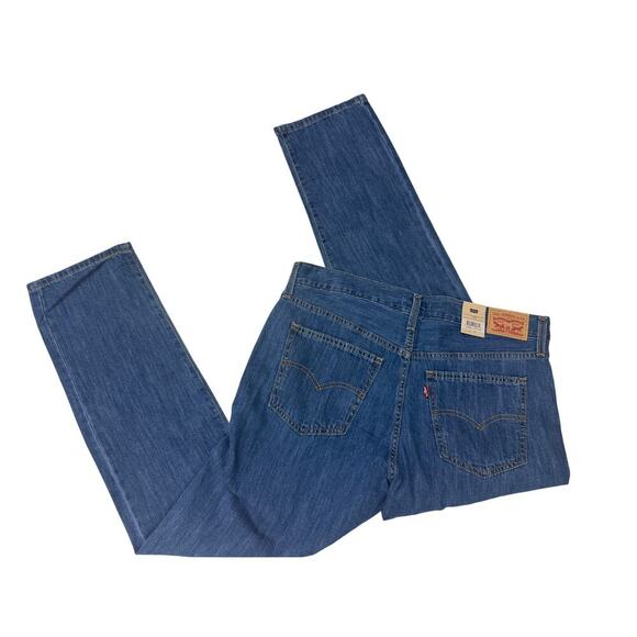 Levi's NWT 31x30 Middy Straight Jeans Mid Rise Denim Dark Wash - Picture 4 of 5